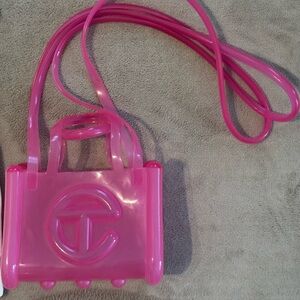 Melissa x Telfar Hot Pink Jelly Crossbody Bag